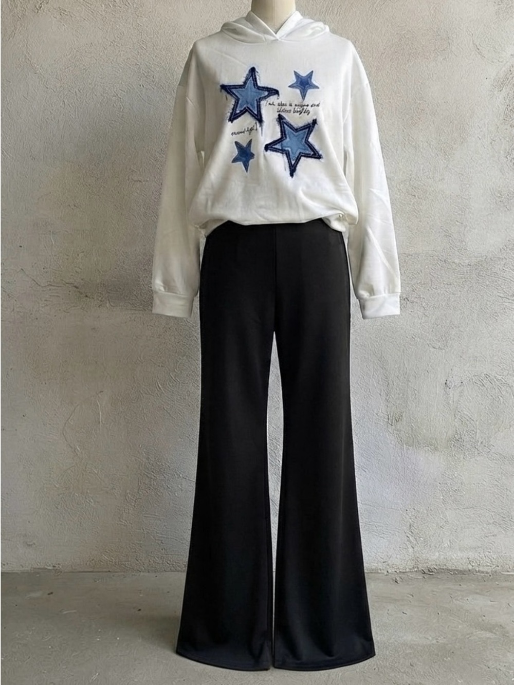 2PCS Hoodie and Wide Leg Pants